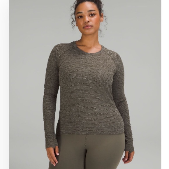 Swiftly Tech Long Sleeve Shirt 2.0 Race Length (4) Wee Are From Space Army Green - Picture 4 of 4